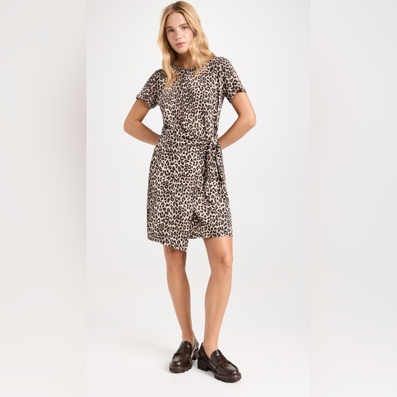 Rails Edie Side Leopard Short Dress in Nala - Picture 1 of 9